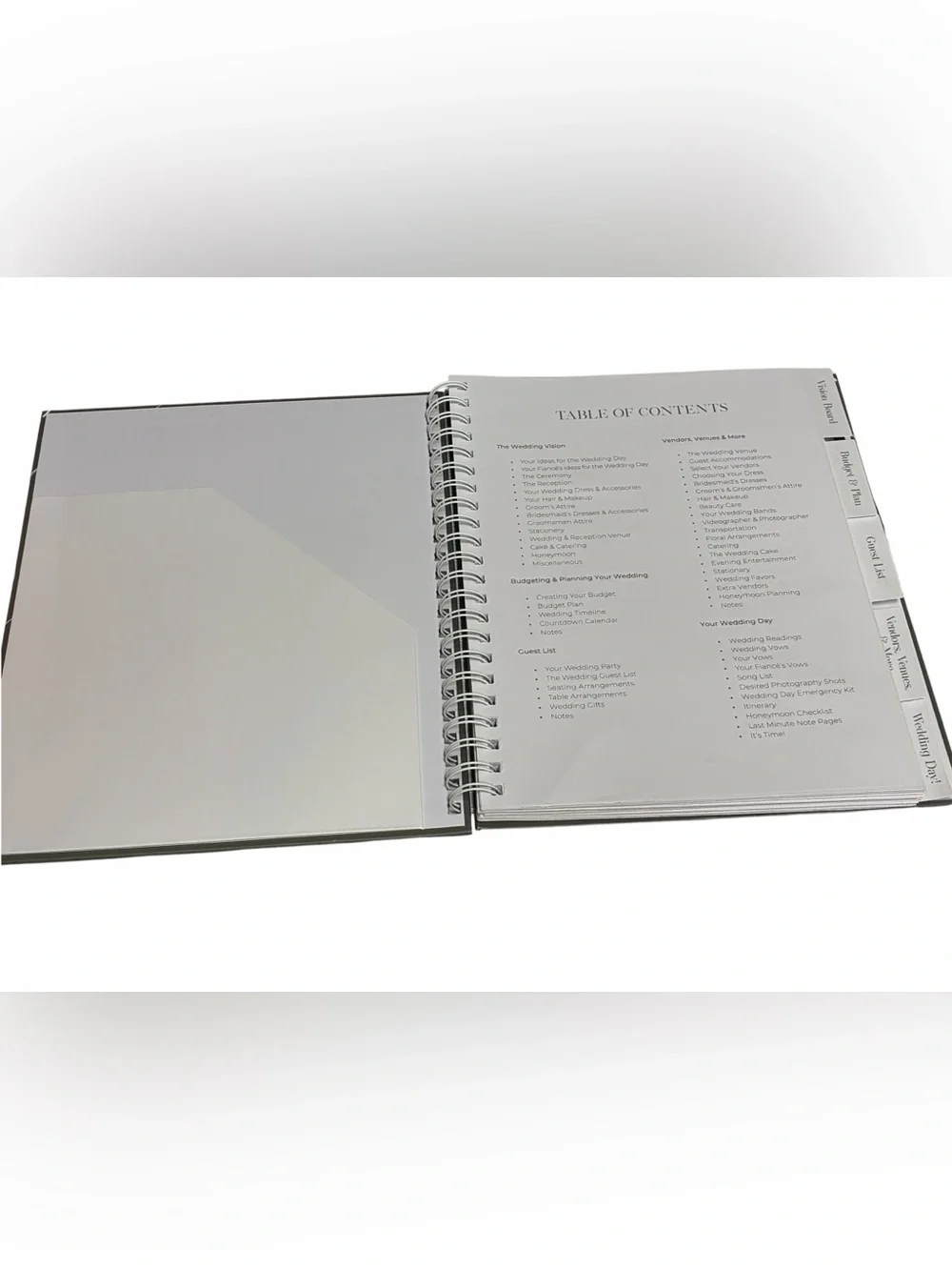 Our Wedding Planner Organizer Spiral Binder Hardcover Bridal Engagement Gift New
